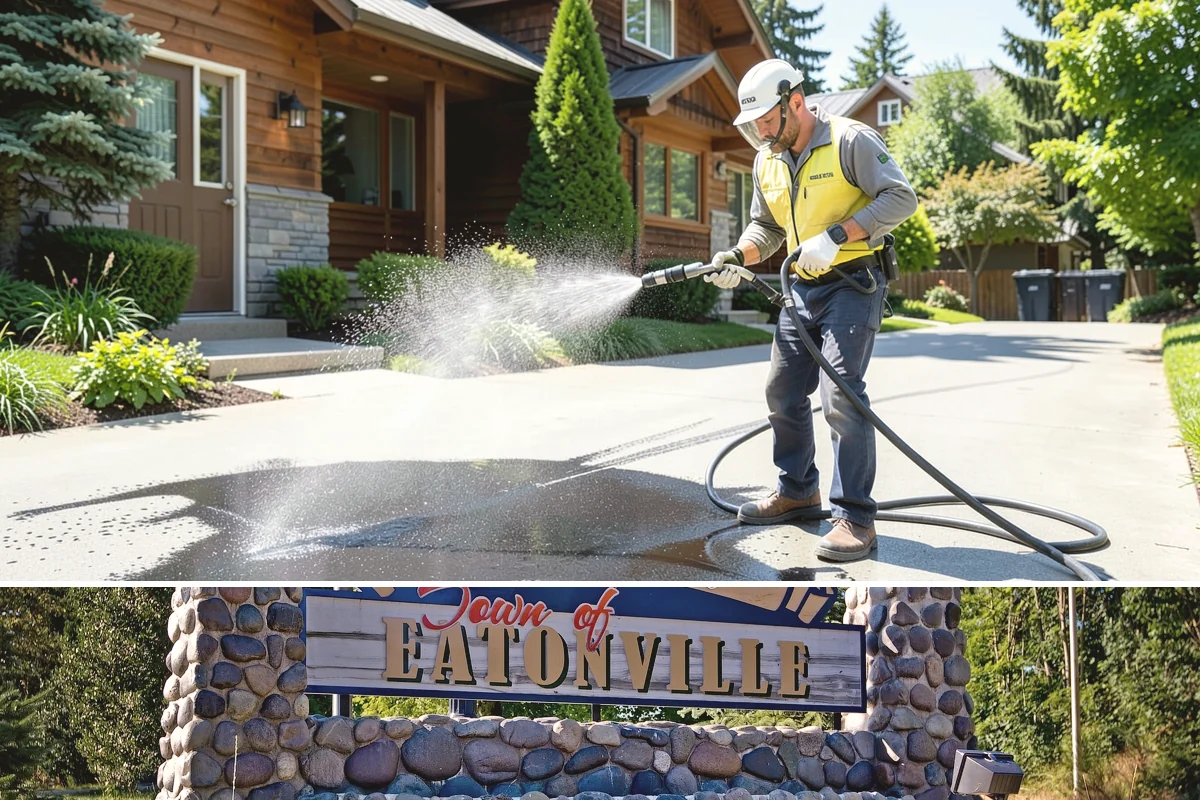 Driveway Rust Stain Removal in Eatonville, Pierce County, WA - Tackle rust stains in the dry season and consider adjusting sprinklers to prevent recurrence.