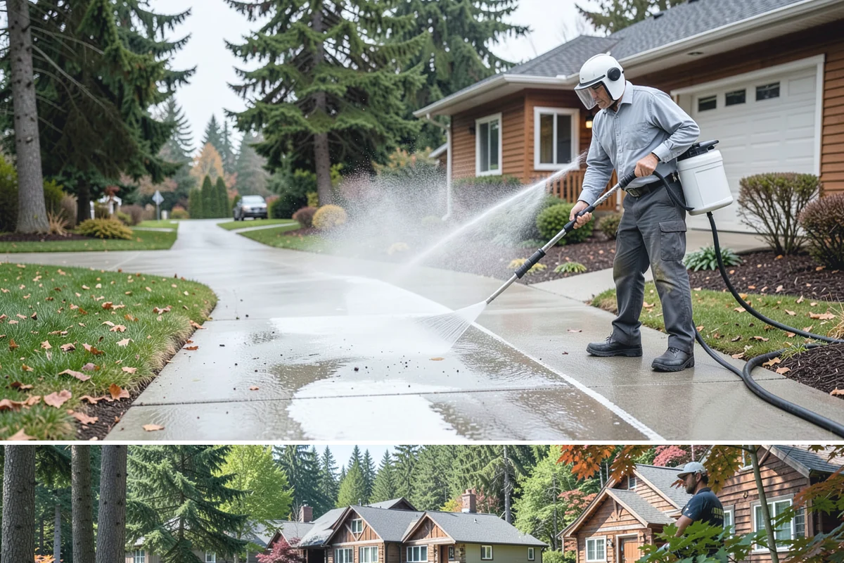 Driveway Rust Stain Removal in Edgewood, Pierce County, WA - Tackle rust stains in the dry season and consider adjusting sprinklers to prevent recurrence.
