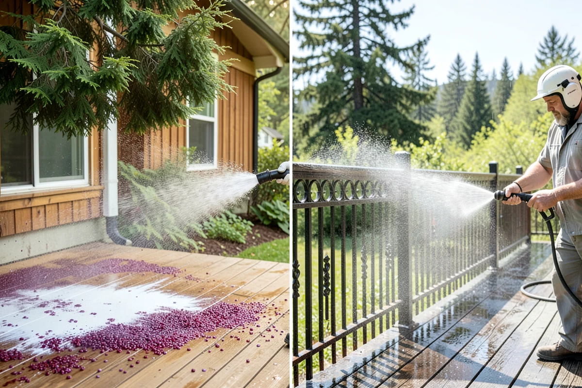 Driveway Rust Stain Removal in Enumclaw, King County, WA - Confirm the discoloration is rust and locate the sources