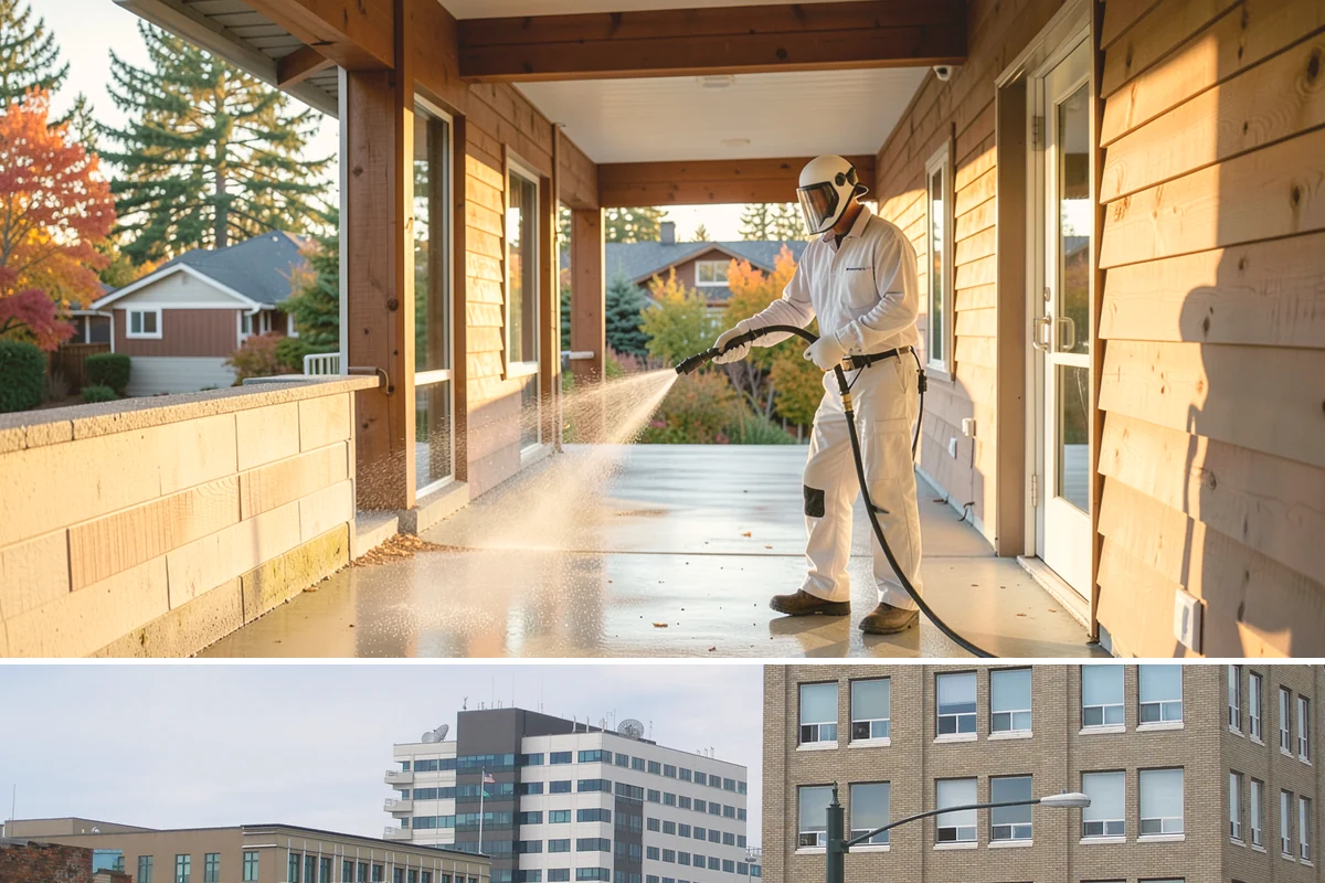 Driveway Rust Stain Removal in Everett, Snohomish County, WA - Tackle rust stains in the dry season and consider adjusting sprinklers to prevent recurrence.