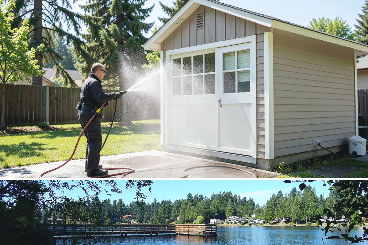 Driveway Rust Stain Removal in Federal Way, King County, WA - Tackle rust stains in the dry season and consider adjusting sprinklers to prevent recurrence.