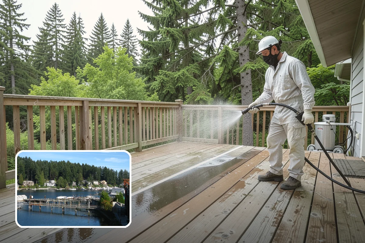Driveway Rust Stain Removal in Gig Harbor, Pierce County, WA - Dissolves rust staining that pressure alone cannot remove
