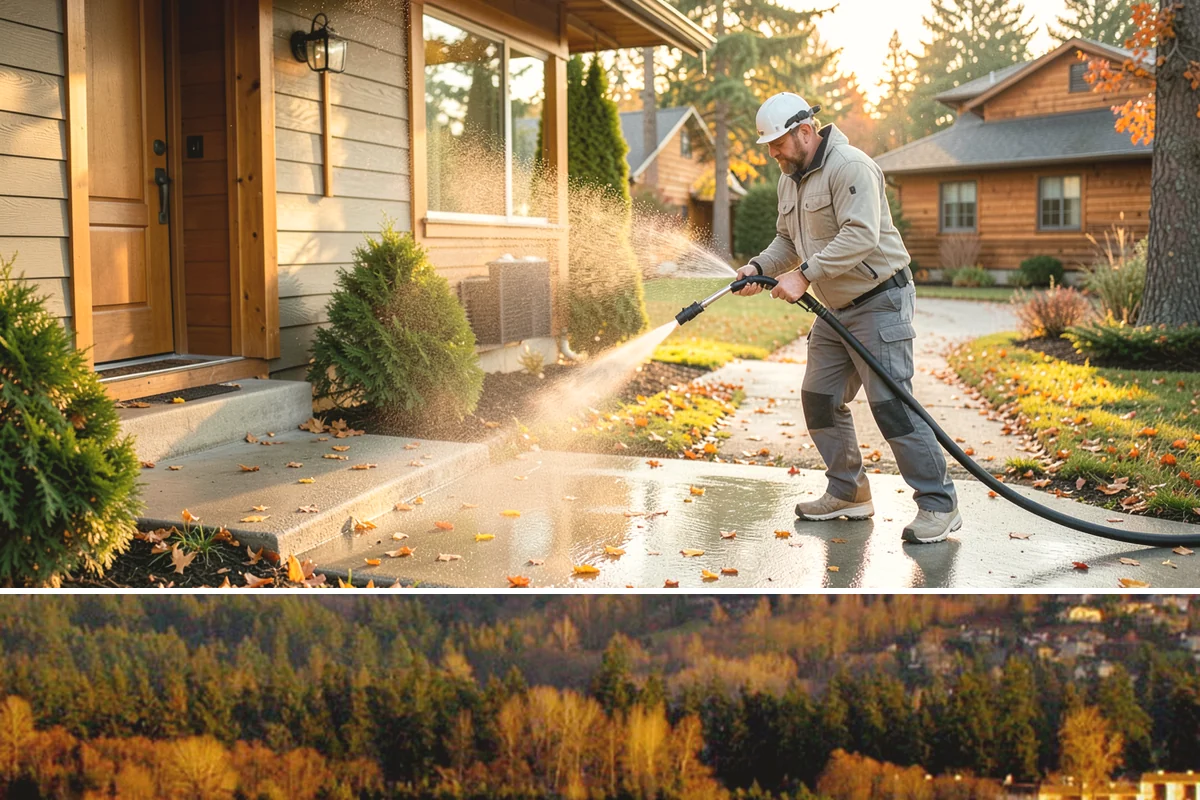 Driveway Rust Stain Removal in Kenmore, King County, WA - Tackle rust stains in the dry season and consider adjusting sprinklers to prevent recurrence.