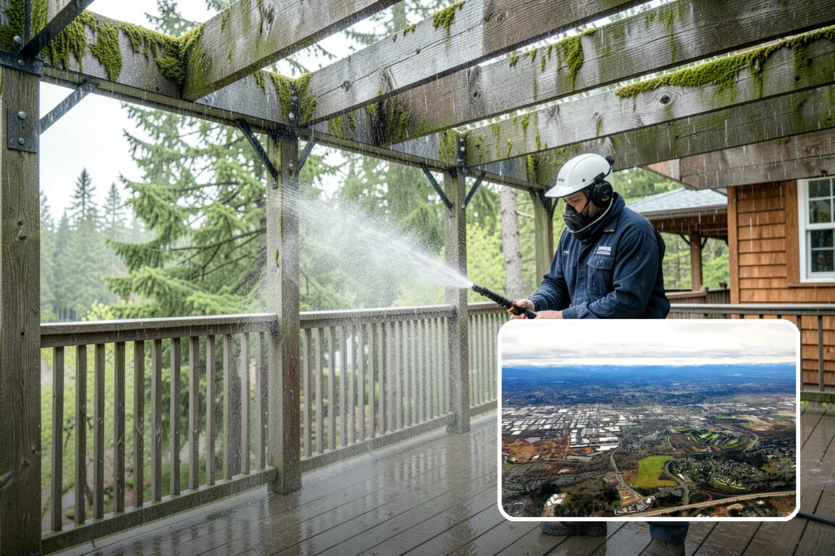 Driveway Rust Stain Removal in Kent, King County, WA - Dissolves rust staining that pressure alone cannot remove