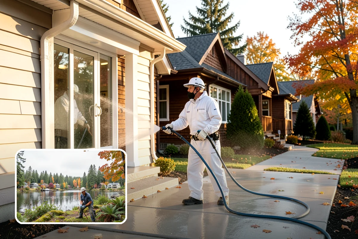 Driveway Rust Stain Removal in La Conner, Skagit County, WA - Dissolves rust staining that pressure alone cannot remove