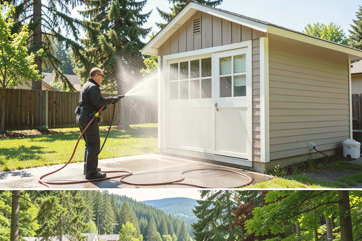 Driveway Rust Stain Removal in Lake Forest Park, King County, WA - Tackle rust stains in the dry season and consider adjusting sprinklers to prevent recurrence.
