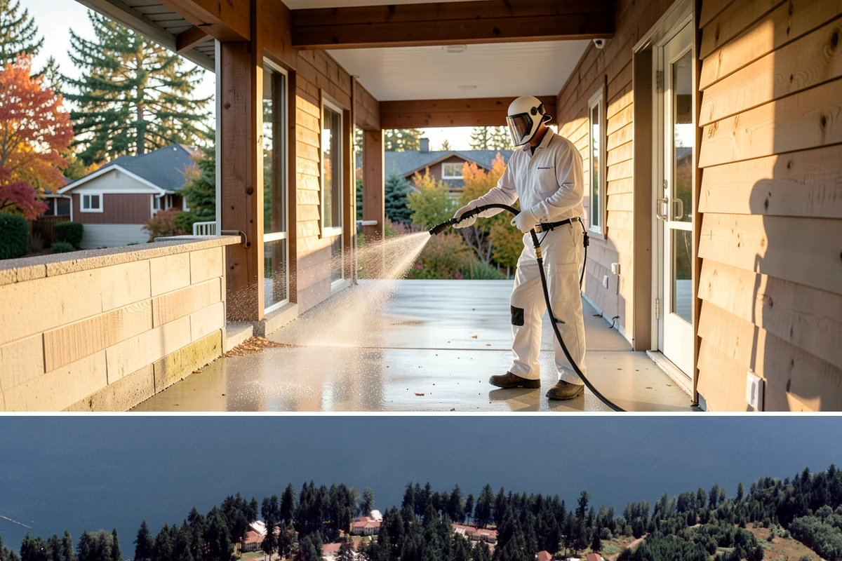 Driveway Rust Stain Removal in Lakewood, Pierce County, WA - Tackle rust stains in the dry season and consider adjusting sprinklers to prevent recurrence.