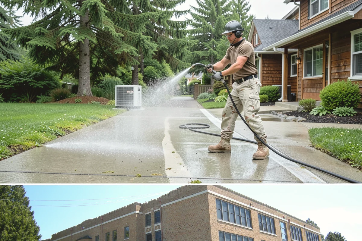 Driveway Rust Stain Removal in Maple Valley, King County, WA - Tackle rust stains in the dry season and consider adjusting sprinklers to prevent recurrence.