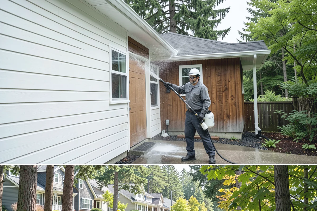 Driveway Rust Stain Removal in Normandy Park, King County, WA - Tackle rust stains in the dry season and consider adjusting sprinklers to prevent recurrence.
