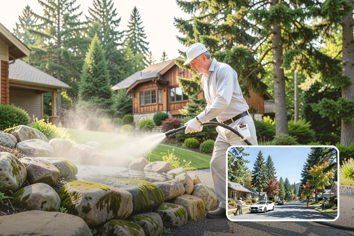 Driveway Rust Stain Removal in Orting, Pierce County, WA - Dissolves rust staining that pressure alone cannot remove