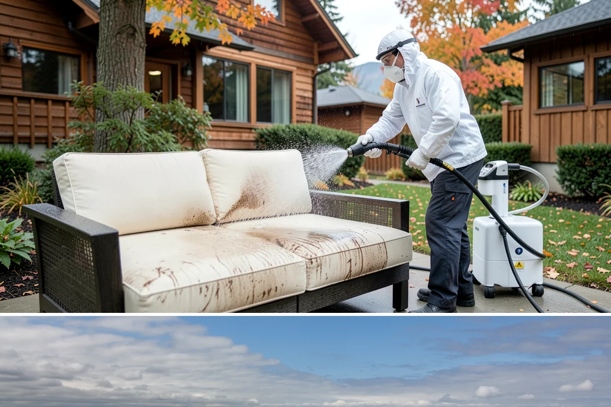 Driveway Rust Stain Removal in University Place, Pierce County, WA - Tackle rust stains in the dry season and consider adjusting sprinklers to prevent recurrence.