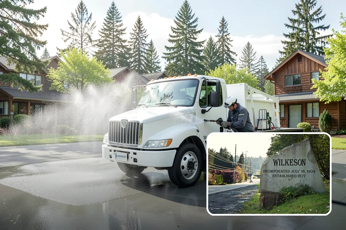Driveway Rust Stain Removal in Wilkeson, Pierce County, WA - Dissolves rust staining that pressure alone cannot remove