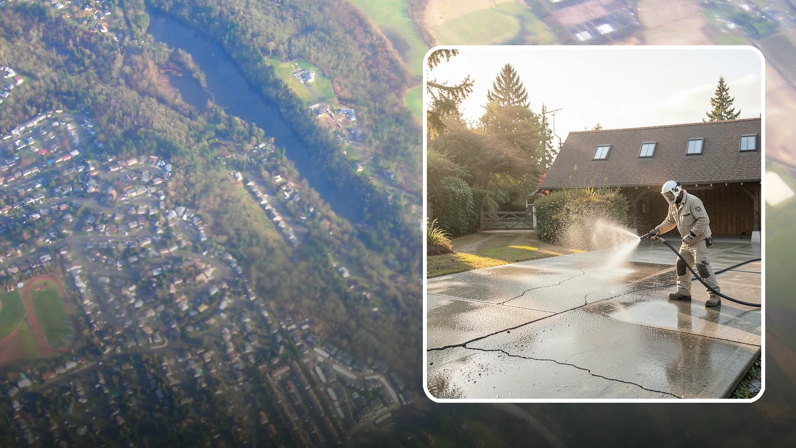 Driveway Sealing Preparation in Algona, King County, WA - Thorough cleaning and prep that gets a driveway ready for a durable, long-lasting sealant application.