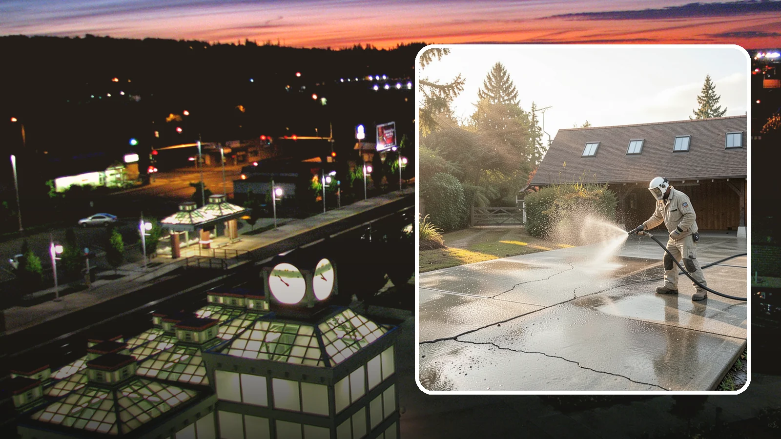 Driveway Sealing Preparation in Auburn, King County, WA - Thorough cleaning and prep that gets a driveway ready for a durable, long-lasting sealant application.