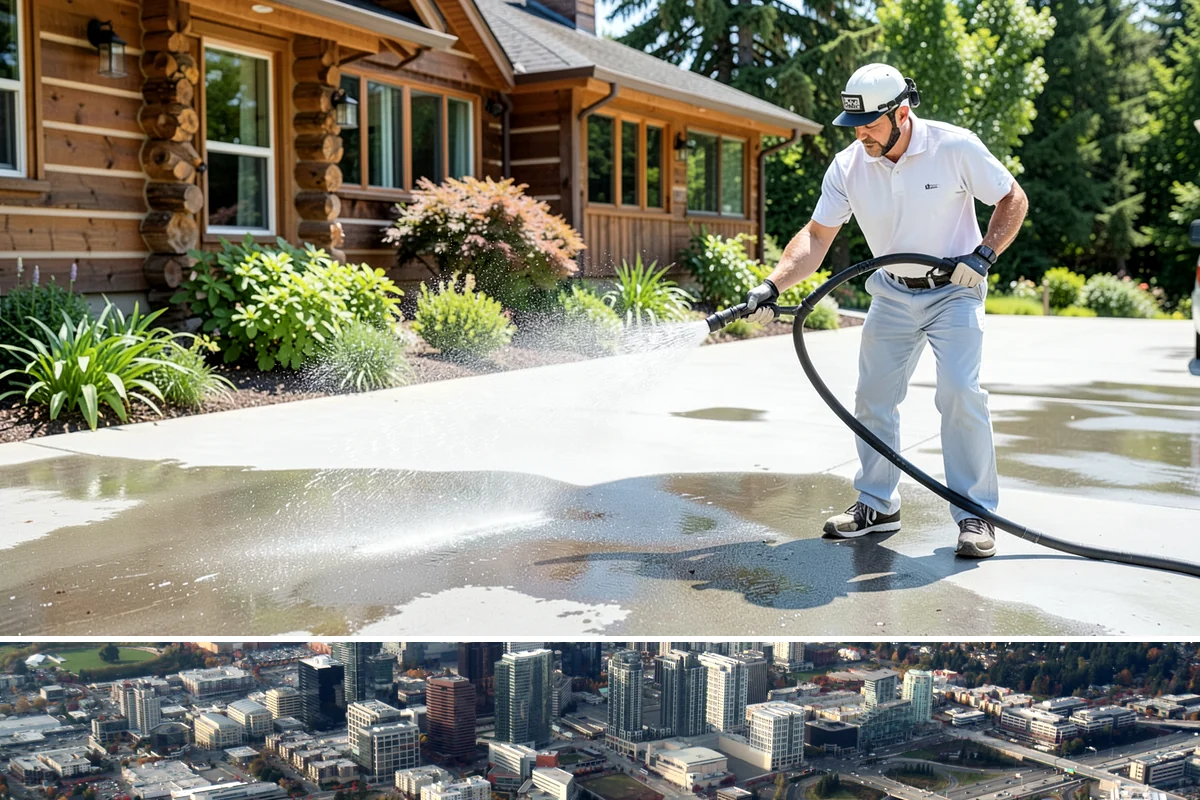 Driveway Sealing Preparation in Bellevue, King County, WA - Schedule prep during a dry summer window so the surface can fully dry before sealing.