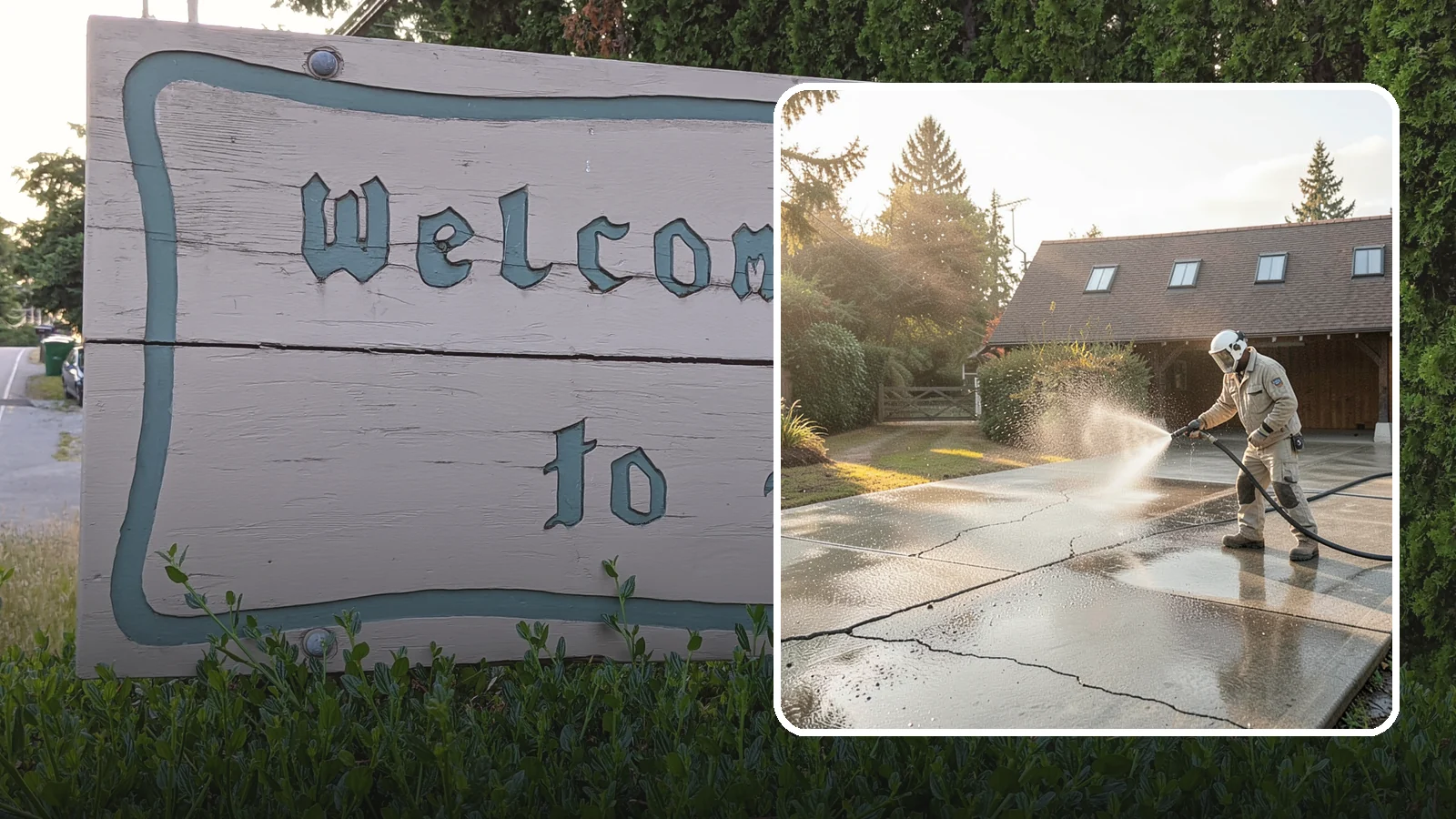 Driveway Sealing Preparation in Brier, Snohomish County, WA - Thorough cleaning and prep that gets a driveway ready for a durable, long-lasting sealant application.