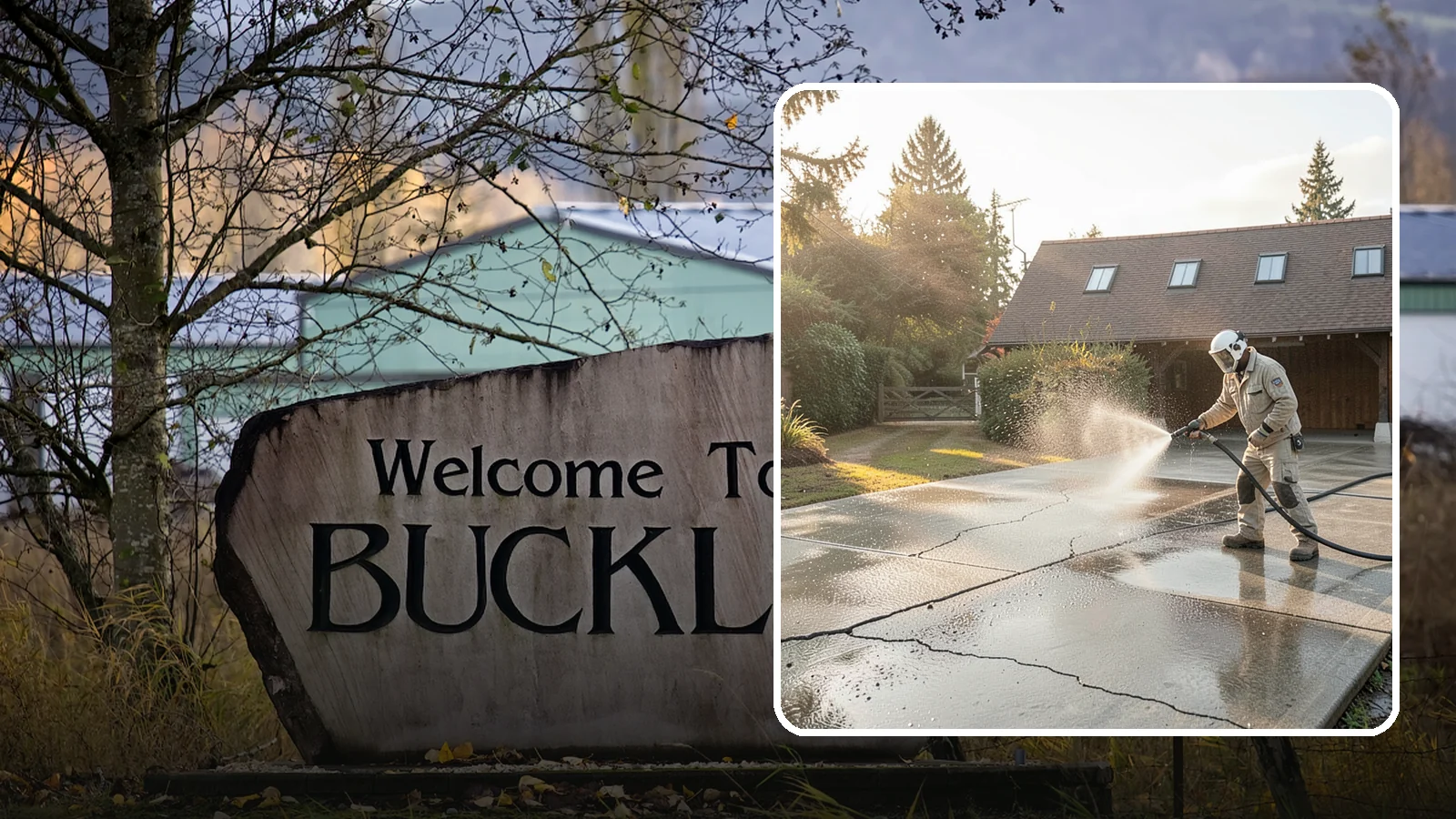 Driveway Sealing Preparation in Buckley, Pierce County, WA - Thorough cleaning and prep that gets a driveway ready for a durable, long-lasting sealant application.