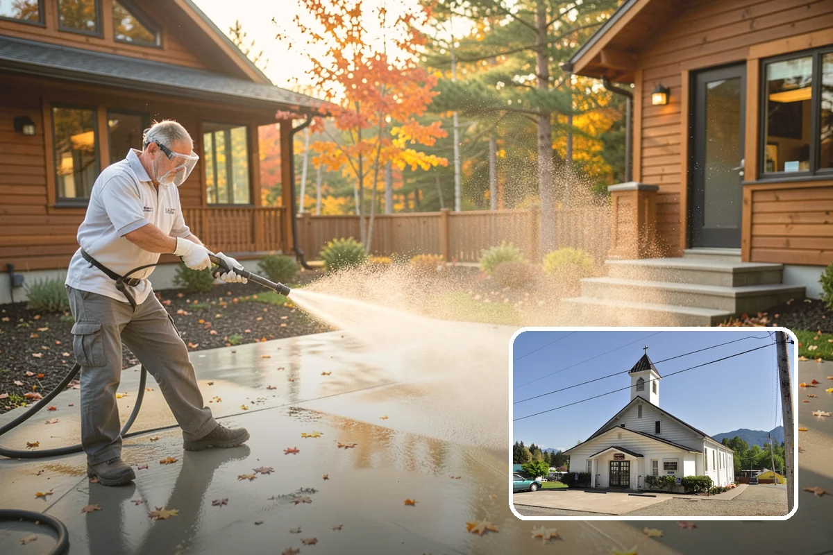 Driveway Sealing Preparation in Concrete, Skagit County, WA - Ensures the sealant bonds properly to clean concrete