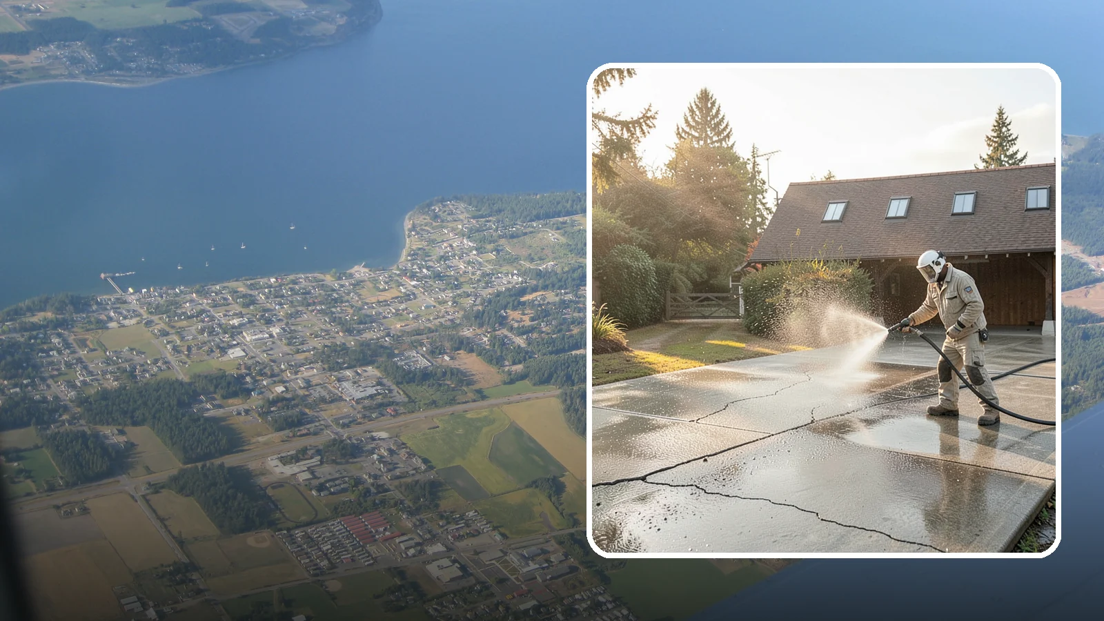 Driveway Sealing Preparation in Coupeville, Island County, WA - Thorough cleaning and prep that gets a driveway ready for a durable, long-lasting sealant application.
