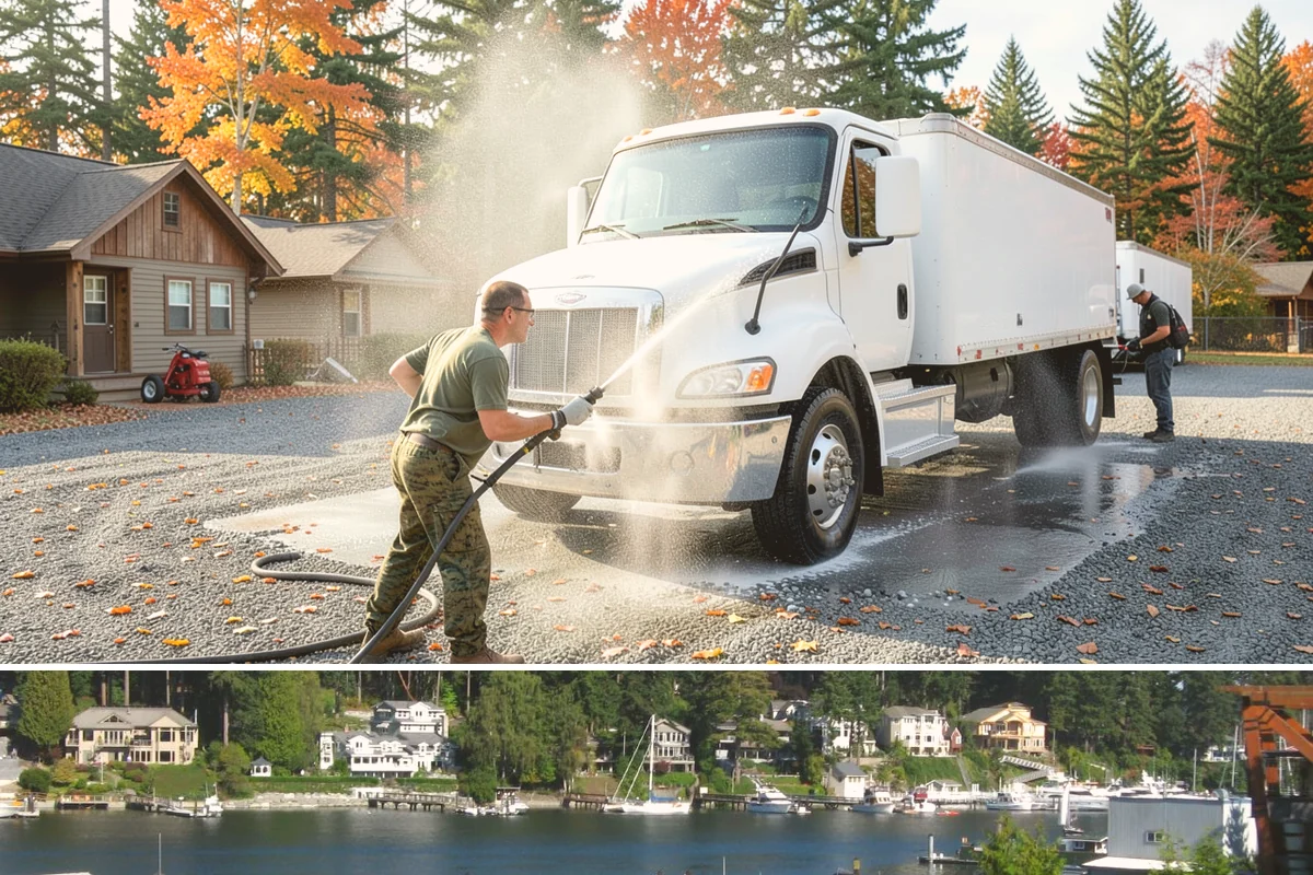 Driveway Sealing Preparation in Gig Harbor, Pierce County, WA - Schedule prep during a dry summer window so the surface can fully dry before sealing.