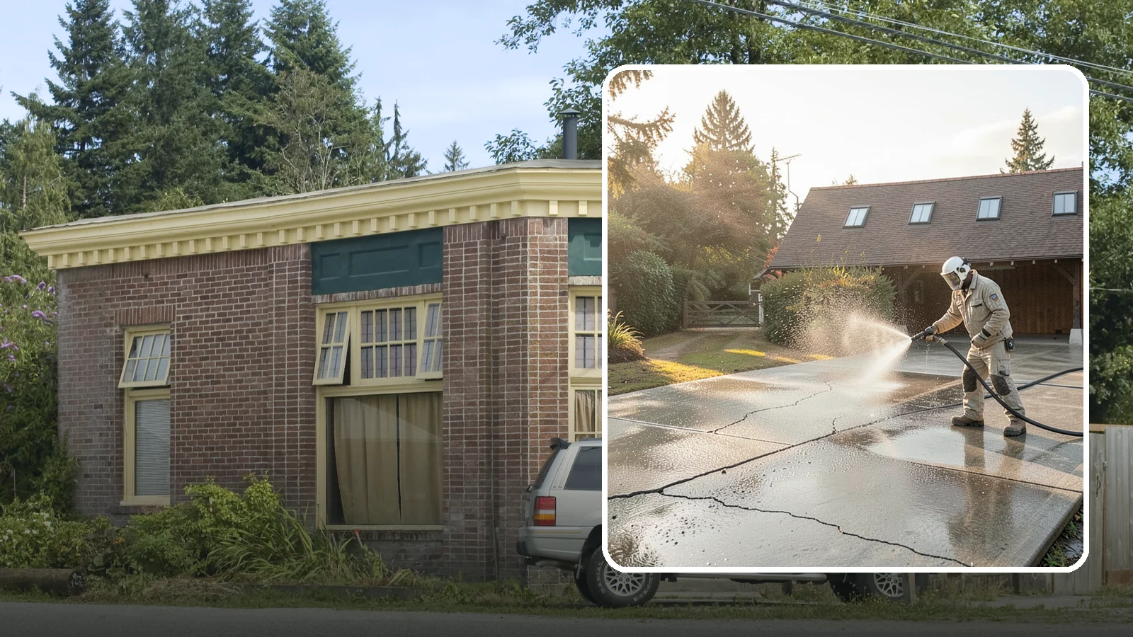 Driveway Sealing Preparation in Hamilton, Skagit County, WA - Thorough cleaning and prep that gets a driveway ready for a durable, long-lasting sealant application.
