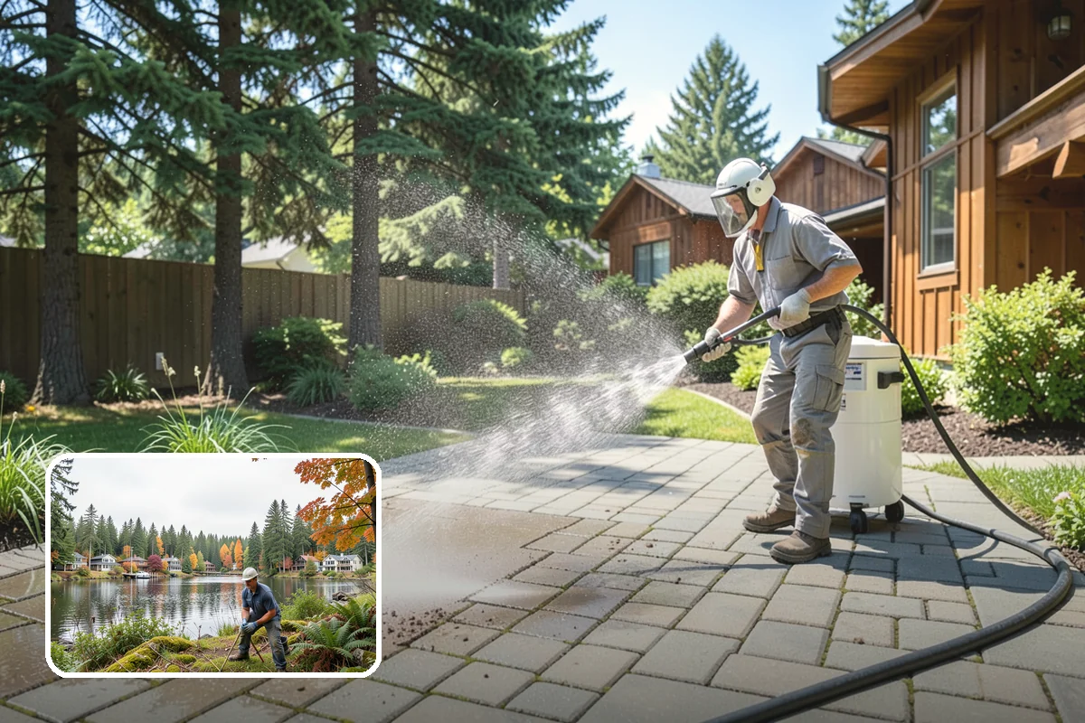 Driveway Sealing Preparation in La Conner, Skagit County, WA - Ensures the sealant bonds properly to clean concrete