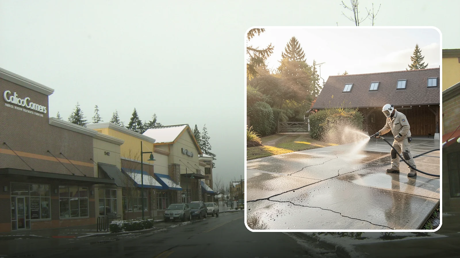Driveway Sealing Preparation in Mill Creek, Snohomish County, WA - Thorough cleaning and prep that gets a driveway ready for a durable, long-lasting sealant application.
