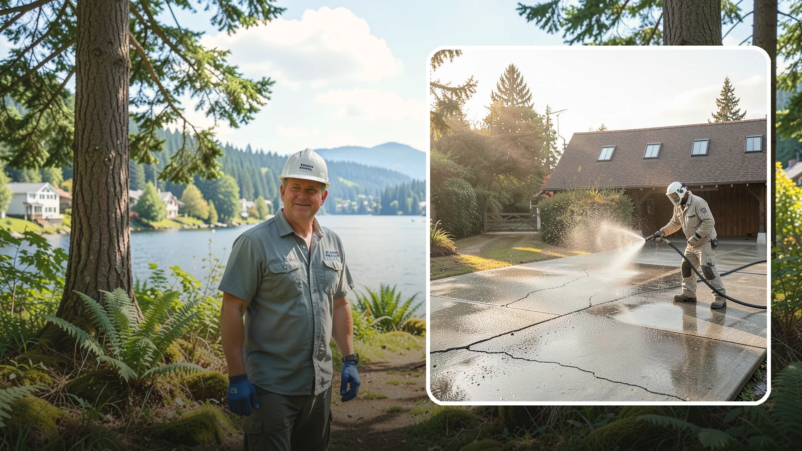 Driveway Sealing Preparation in Milton, King County, WA - Thorough cleaning and prep that gets a driveway ready for a durable, long-lasting sealant application.