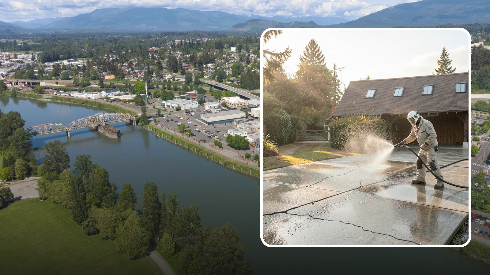Driveway Sealing Preparation in Mount Vernon, Skagit County, WA - Thorough cleaning and prep that gets a driveway ready for a durable, long-lasting sealant application.