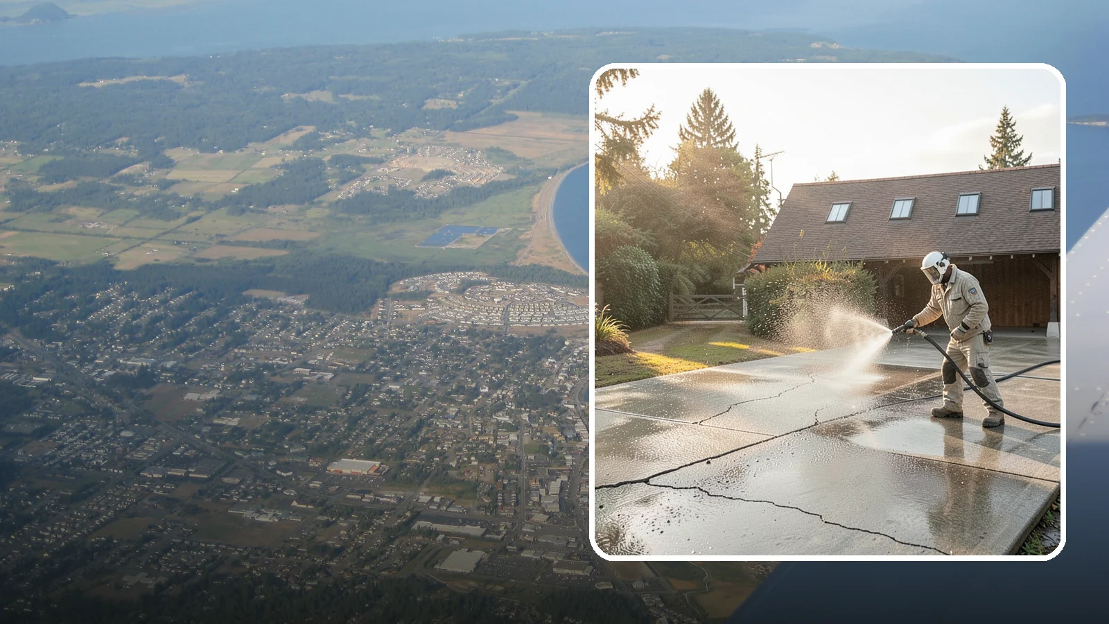 Driveway Sealing Preparation in Oak Harbor, Island County, WA - Thorough cleaning and prep that gets a driveway ready for a durable, long-lasting sealant application.
