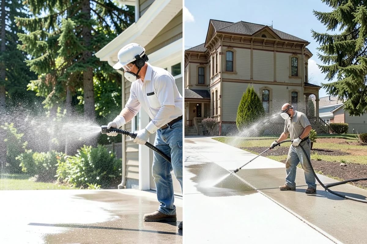 Driveway Sealing Preparation in Puyallup, Pierce County, WA - Deep-clean the entire driveway surface