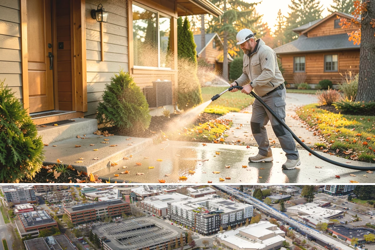 Driveway Sealing Preparation in Redmond, King County, WA - Schedule prep during a dry summer window so the surface can fully dry before sealing.