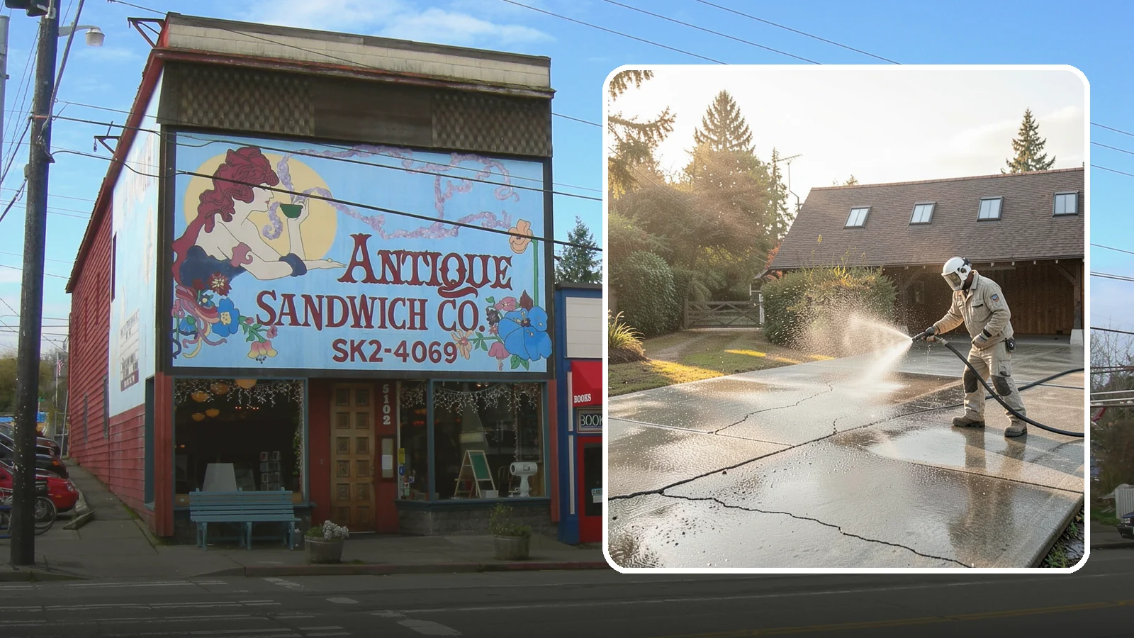 Driveway Sealing Preparation in Ruston, Pierce County, WA - Thorough cleaning and prep that gets a driveway ready for a durable, long-lasting sealant application.