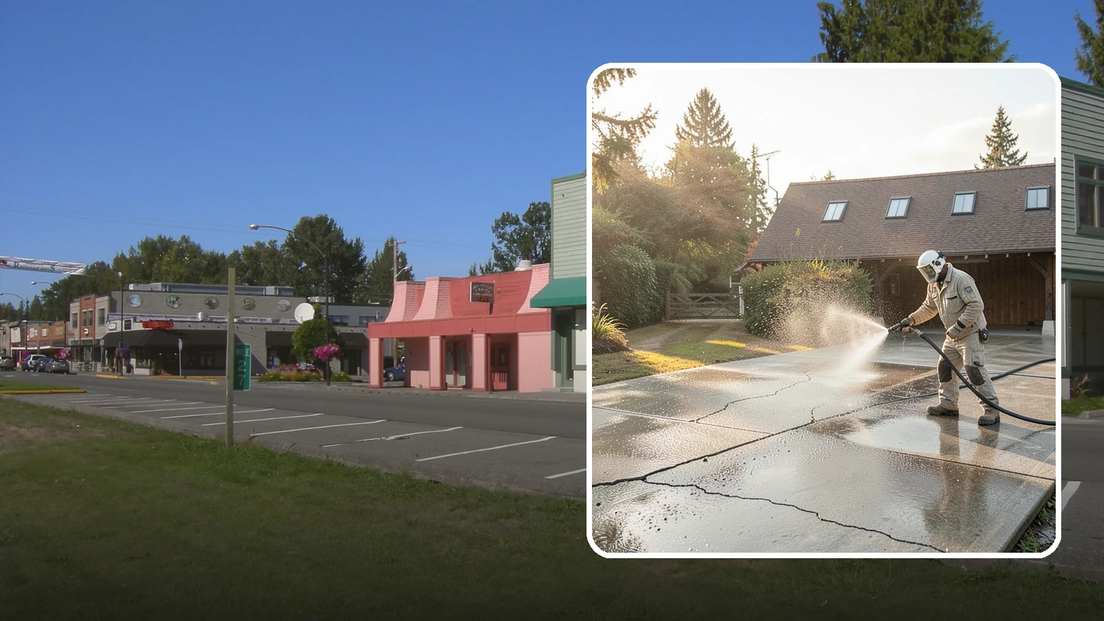 Driveway Sealing Preparation in Snoqualmie, King County, WA - Thorough cleaning and prep that gets a driveway ready for a durable, long-lasting sealant application.