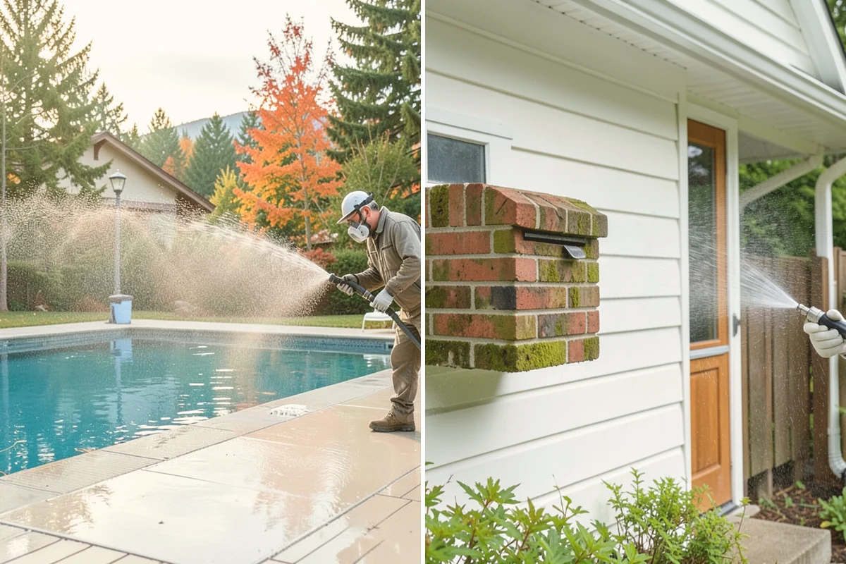 Driveway Sealing in Bellevue, King County, WA - Wash the driveway and treat any oil, rust, or organic staining