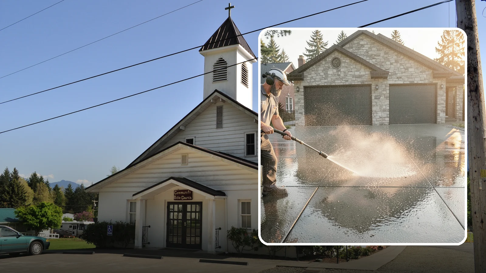 Driveway Sealing in Concrete, Skagit County, WA - Protective sealing for asphalt and concrete driveways that guards the surface against Washington's relentless rain, oil, and...