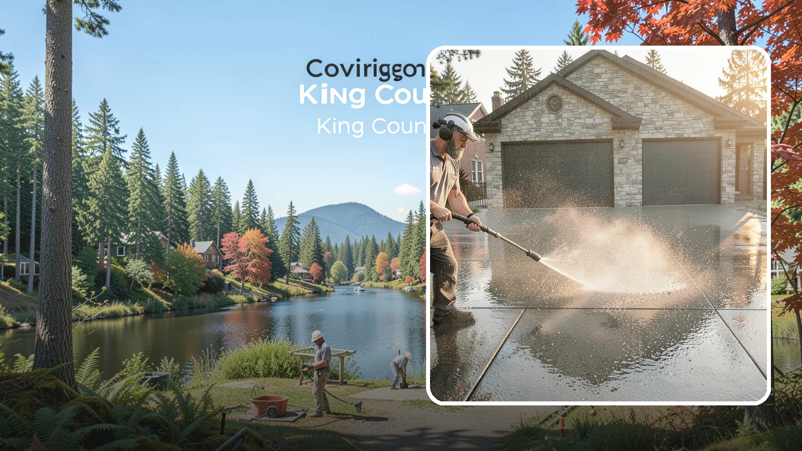 Driveway Sealing in Covington, King County, WA - Protective sealing for asphalt and concrete driveways that guards the surface against Washington's relentless rain, oil, and...