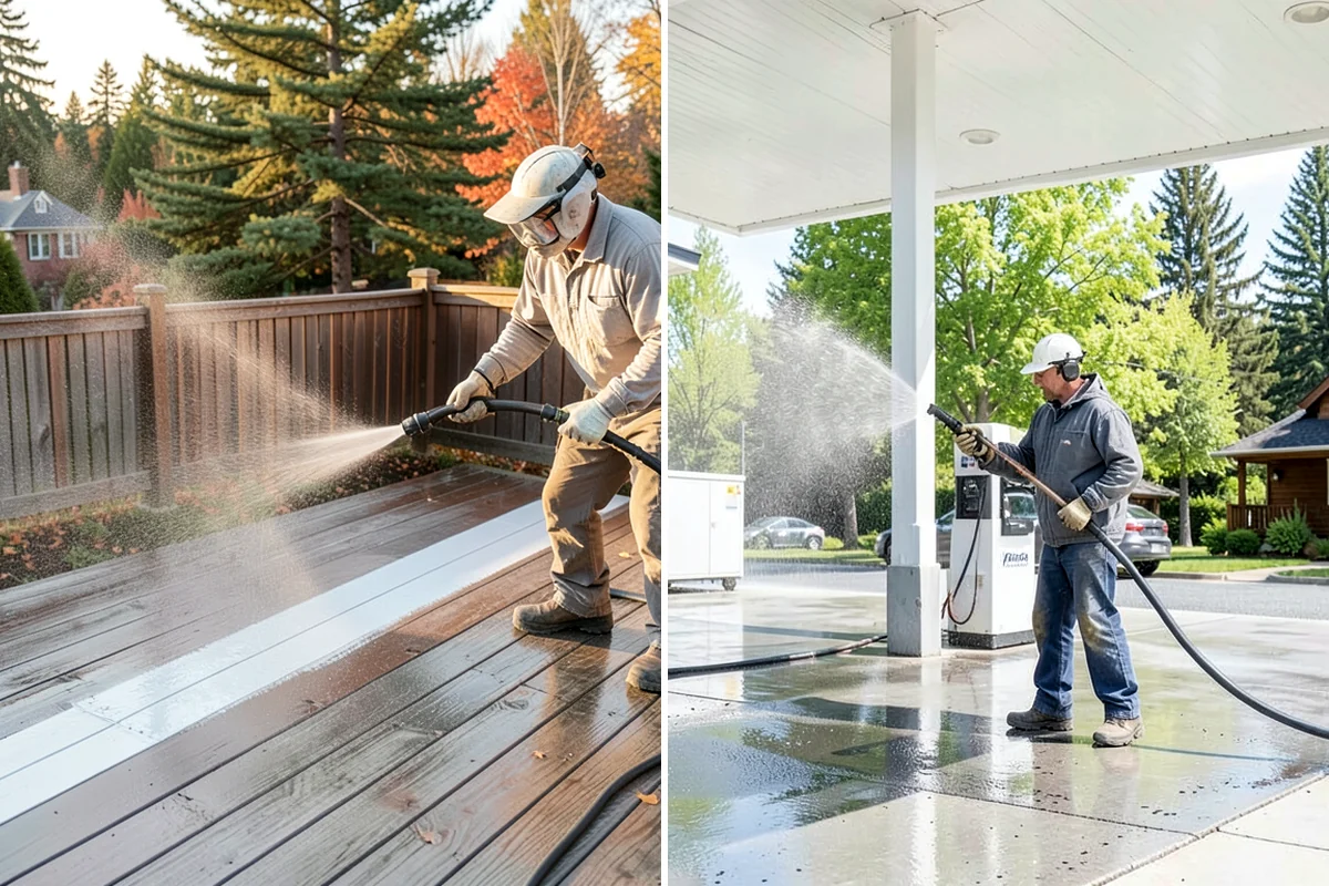 Driveway Sealing in Gig Harbor, Pierce County, WA - Wash the driveway and treat any oil, rust, or organic staining