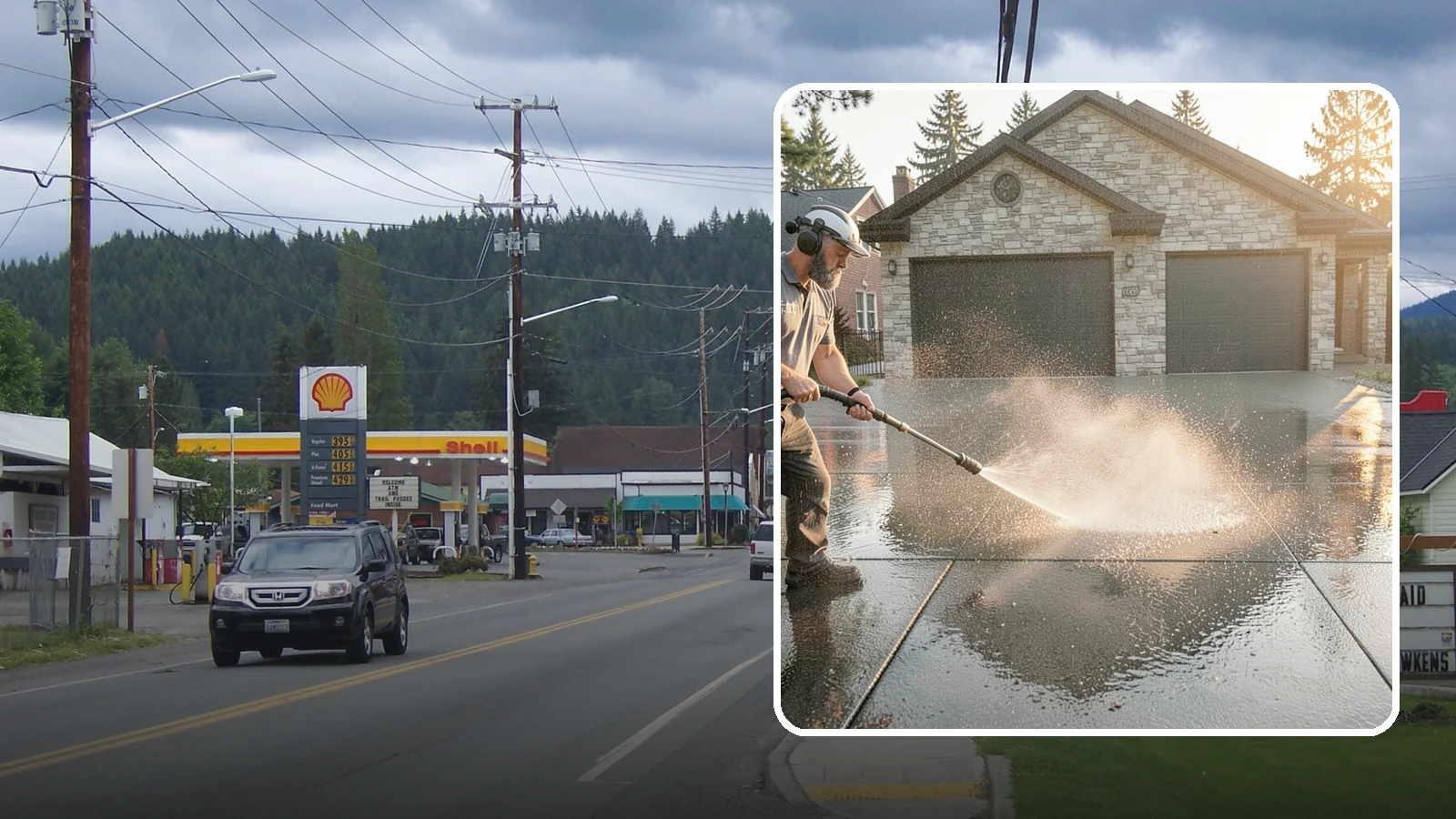 Driveway Sealing in Granite Falls, Snohomish County, WA - Protective sealing for asphalt and concrete driveways that guards the surface against Washington's relentless rain, oil, and...
