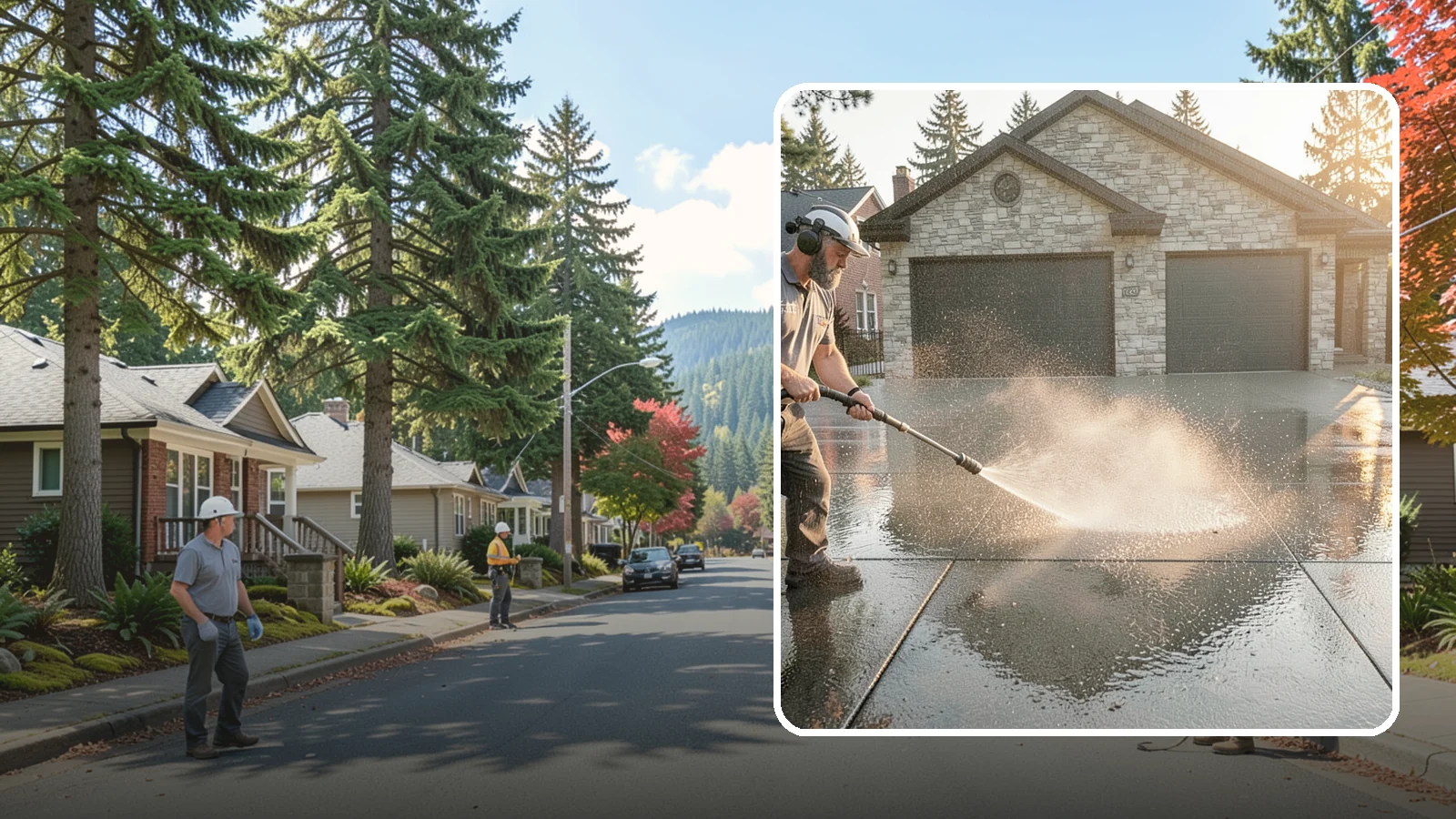 Driveway Sealing in Hunts Point, King County, WA - Protective sealing for asphalt and concrete driveways that guards the surface against Washington's relentless rain, oil, and...
