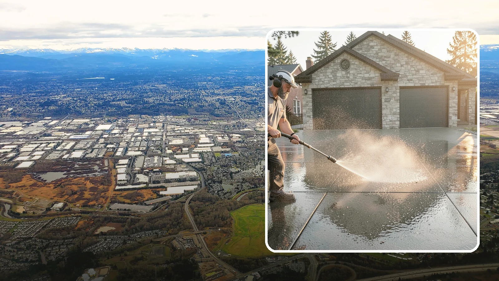 Driveway Sealing in Kent, King County, WA - Protective sealing for asphalt and concrete driveways that guards the surface against Washington's relentless rain, oil, and...