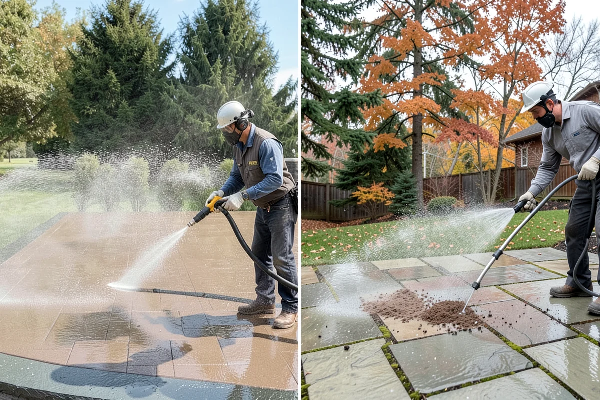 Driveway Sealing in Lakewood, Pierce County, WA - Wash the driveway and treat any oil, rust, or organic staining