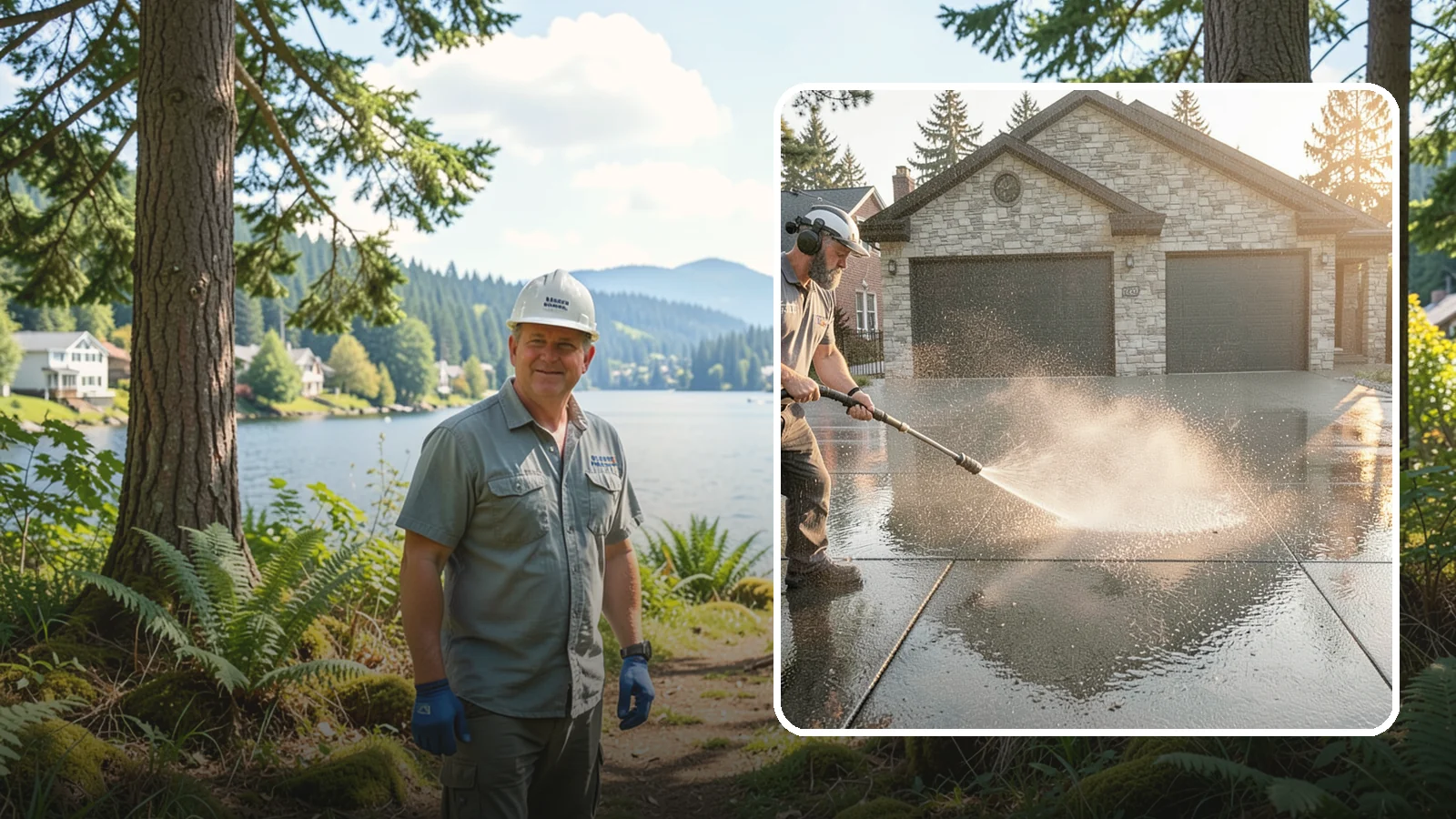 Driveway Sealing in Milton, King County, WA - Protective sealing for asphalt and concrete driveways that guards the surface against Washington's relentless rain, oil, and...