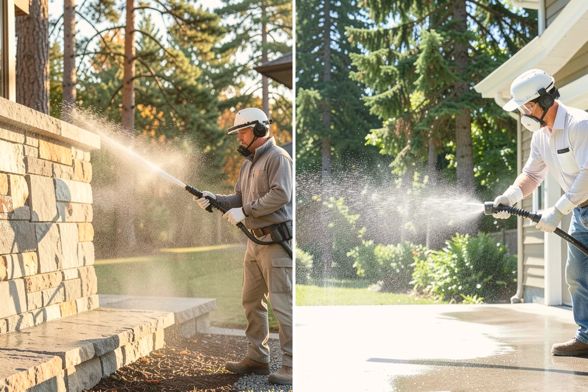 Driveway Sealing in Mount Vernon, Skagit County, WA - Wash the driveway and treat any oil, rust, or organic staining