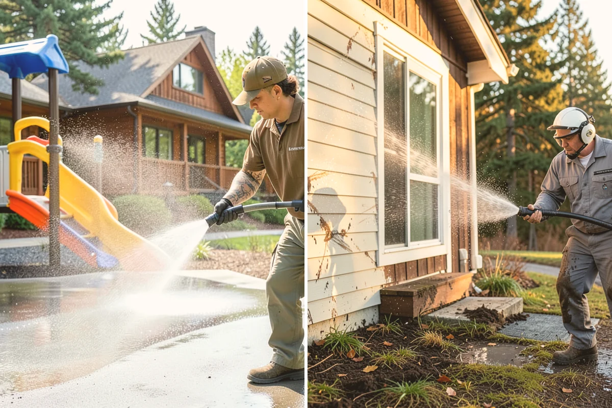 Driveway Sealing in Newcastle, King County, WA - Wash the driveway and treat any oil, rust, or organic staining
