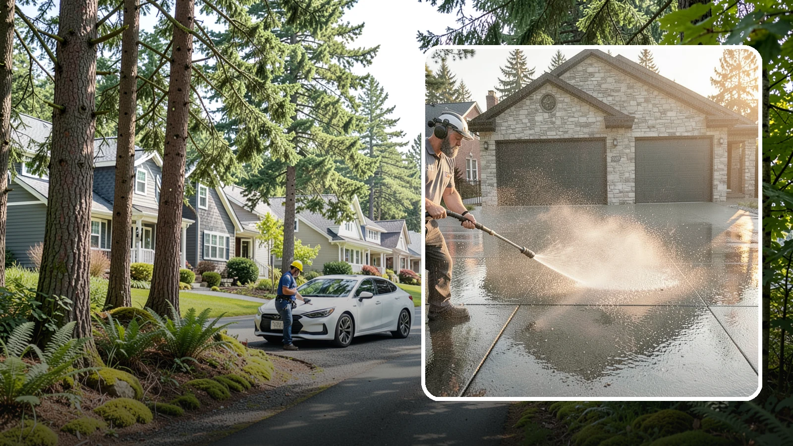 Driveway Sealing in Normandy Park, King County, WA - Protective sealing for asphalt and concrete driveways that guards the surface against Washington's relentless rain, oil, and...