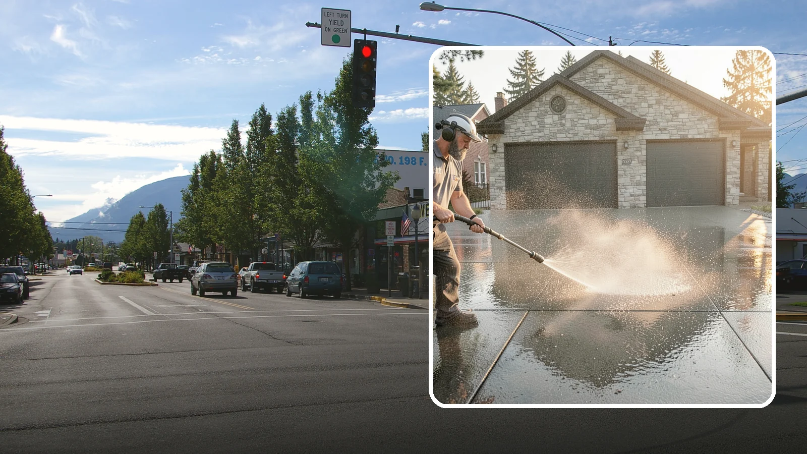 Driveway Sealing in North Bend, King County, WA - Protective sealing for asphalt and concrete driveways that guards the surface against Washington's relentless rain, oil, and...