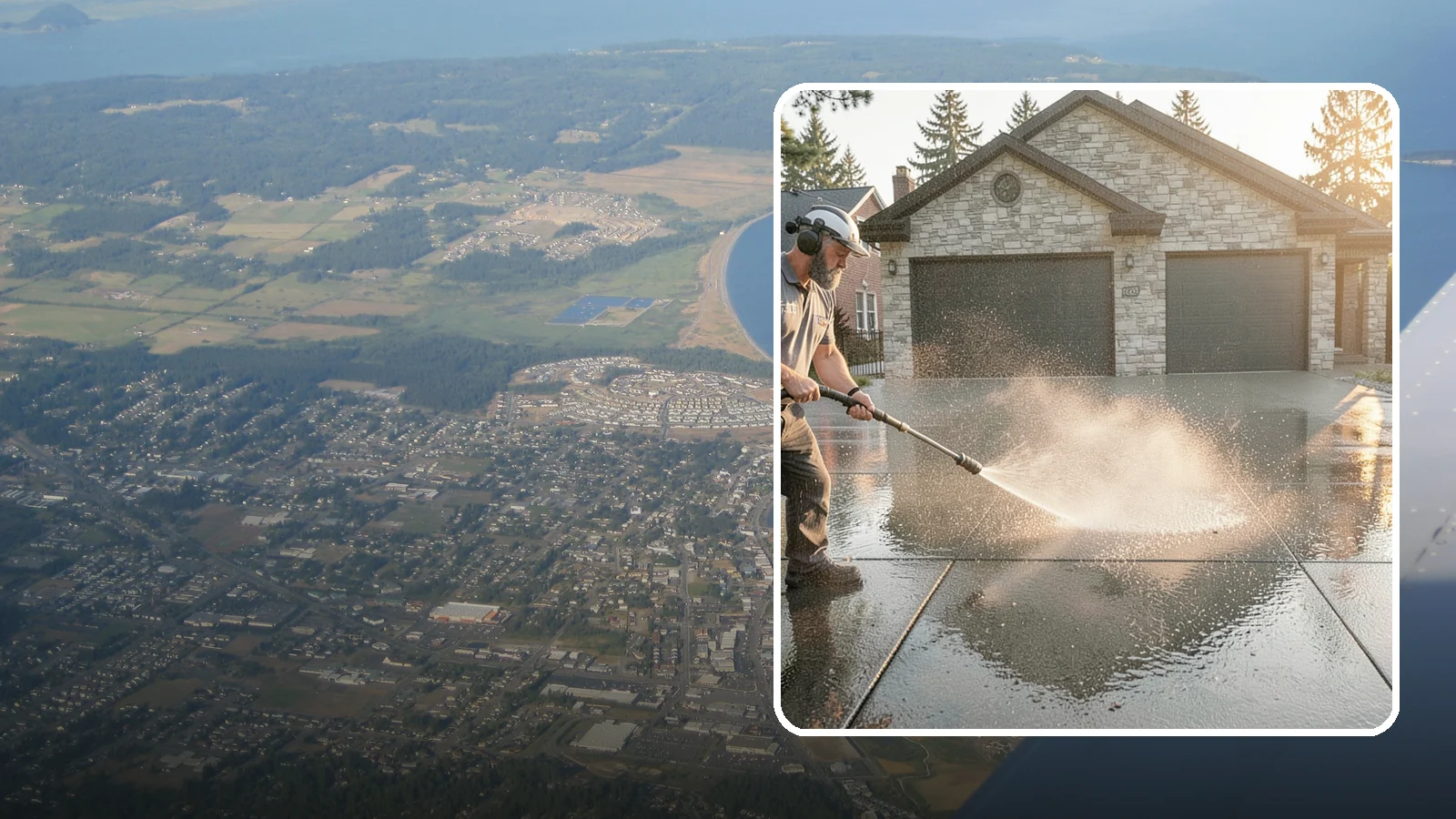 Driveway Sealing in Oak Harbor, Island County, WA - Protective sealing for asphalt and concrete driveways that guards the surface against Washington's relentless rain, oil, and...