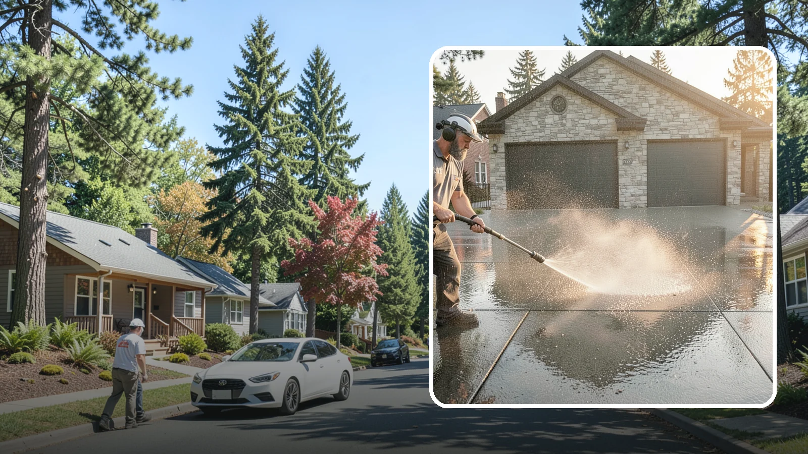 Driveway Sealing in Orting, Pierce County, WA - Protective sealing for asphalt and concrete driveways that guards the surface against Washington's relentless rain, oil, and...