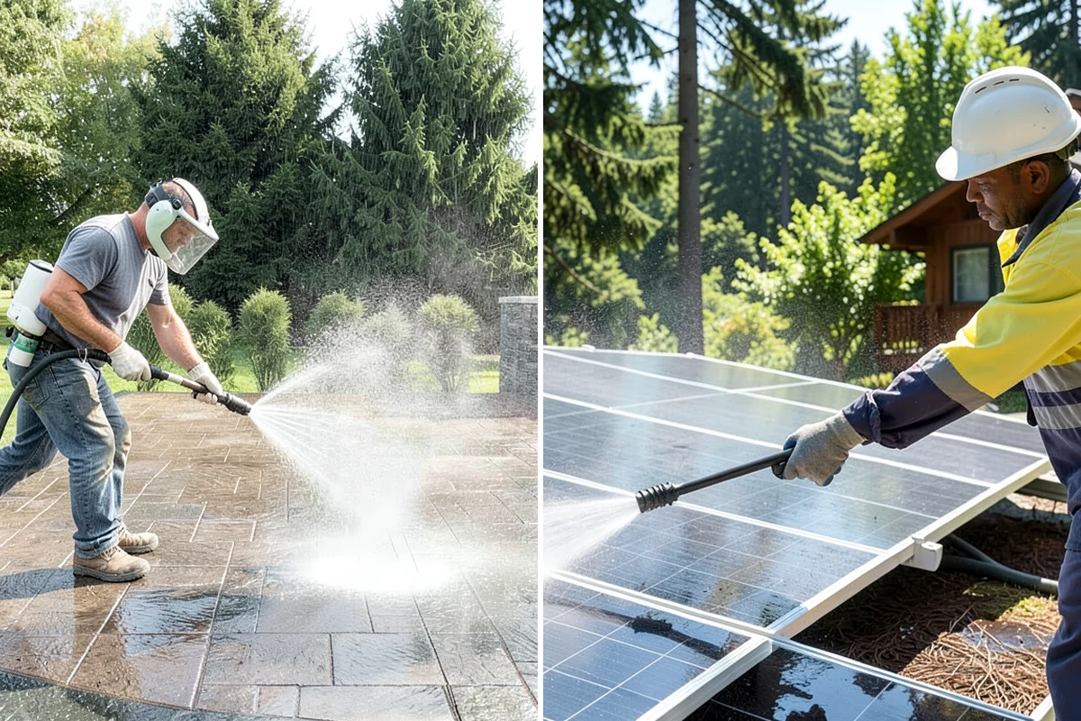 Driveway Sealing in Puyallup, Pierce County, WA - Wash the driveway and treat any oil, rust, or organic staining
